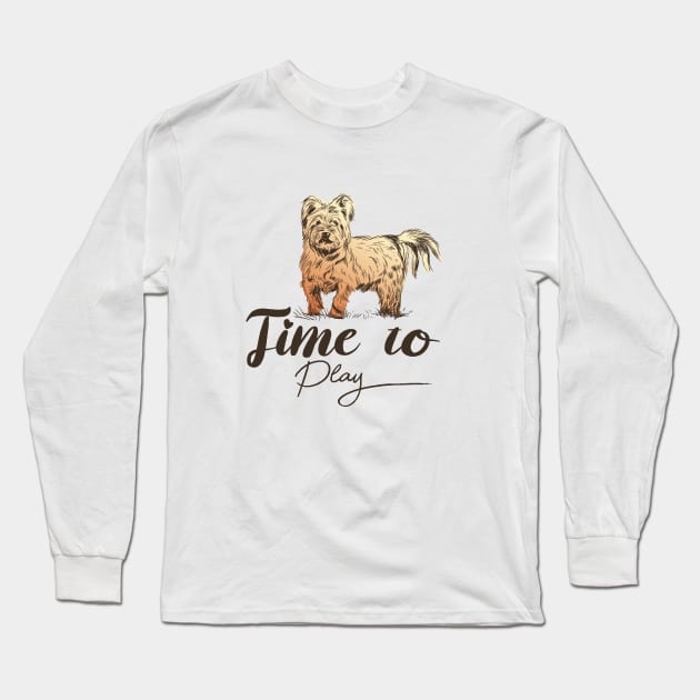 Puppy Play Long Sleeve T-Shirt by ArtRoute02